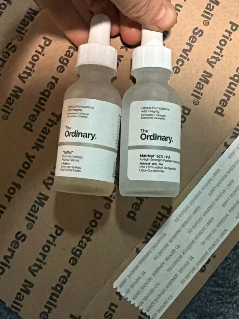 #315 The Ordinary Peptide Serums Set - Buffet & Matrixyl 10% + HA (30ml)